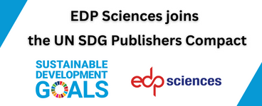 EDP ​​Sciences присоединяется к UN SDG Publishers Compact